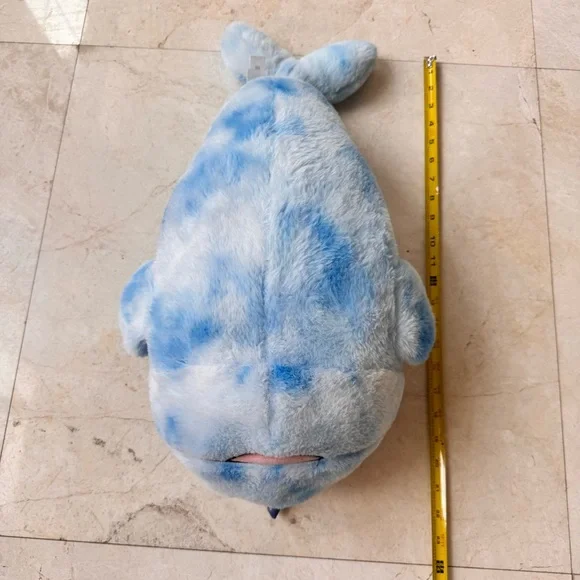 Hug-A-Pet Blue Narwhal Whale Plush Toy with Rainbow Horn - Picture 5 of 8